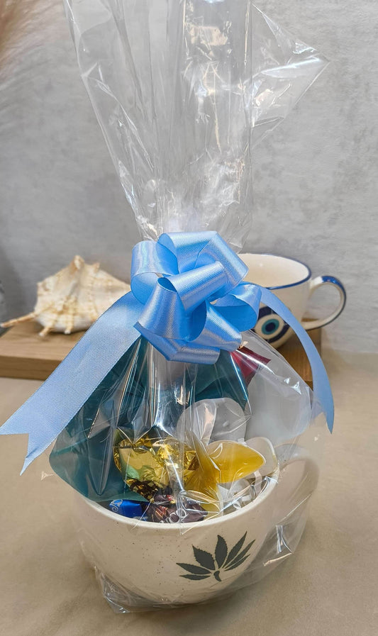 Leaf Art Ceramic Mug Gift Set - MANTRA KARMA