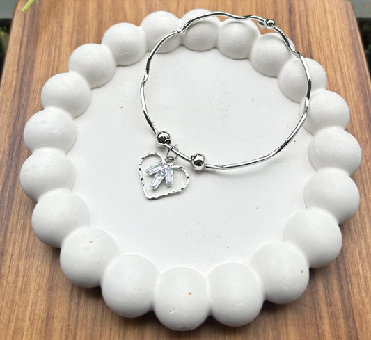 Heart Charm adjustable bracelet