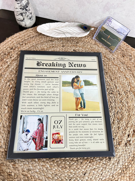 Customized Wedding Anniversary Photo Frame