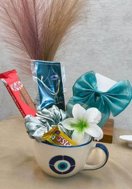 Evil Eye Ceramic Mug Gift Set - MANTRA KARMA