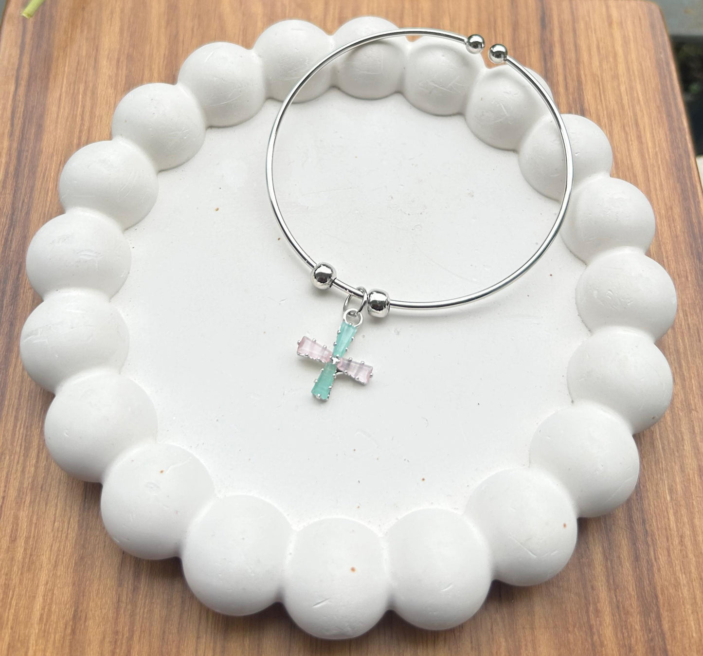 Cross charm adjustable Bracelet