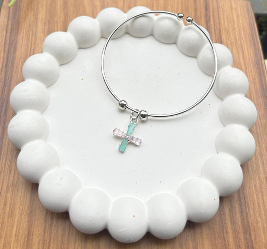 Cross charm adjustable Bracelet