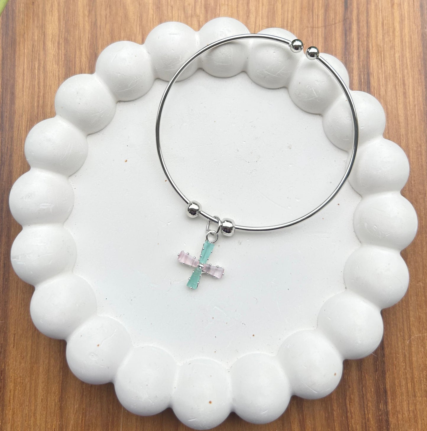 Cross charm adjustable Bracelet