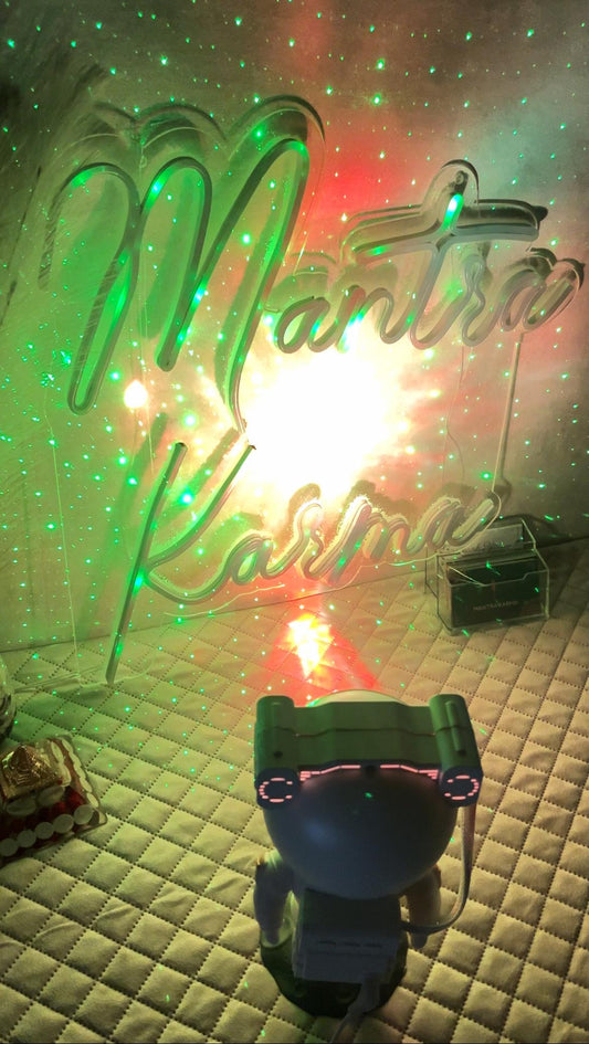 Colourful Lights Astronaut